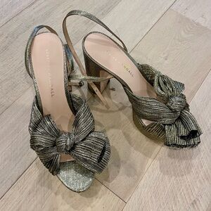 Loeffler Randall Women's Metallic Bow Heels